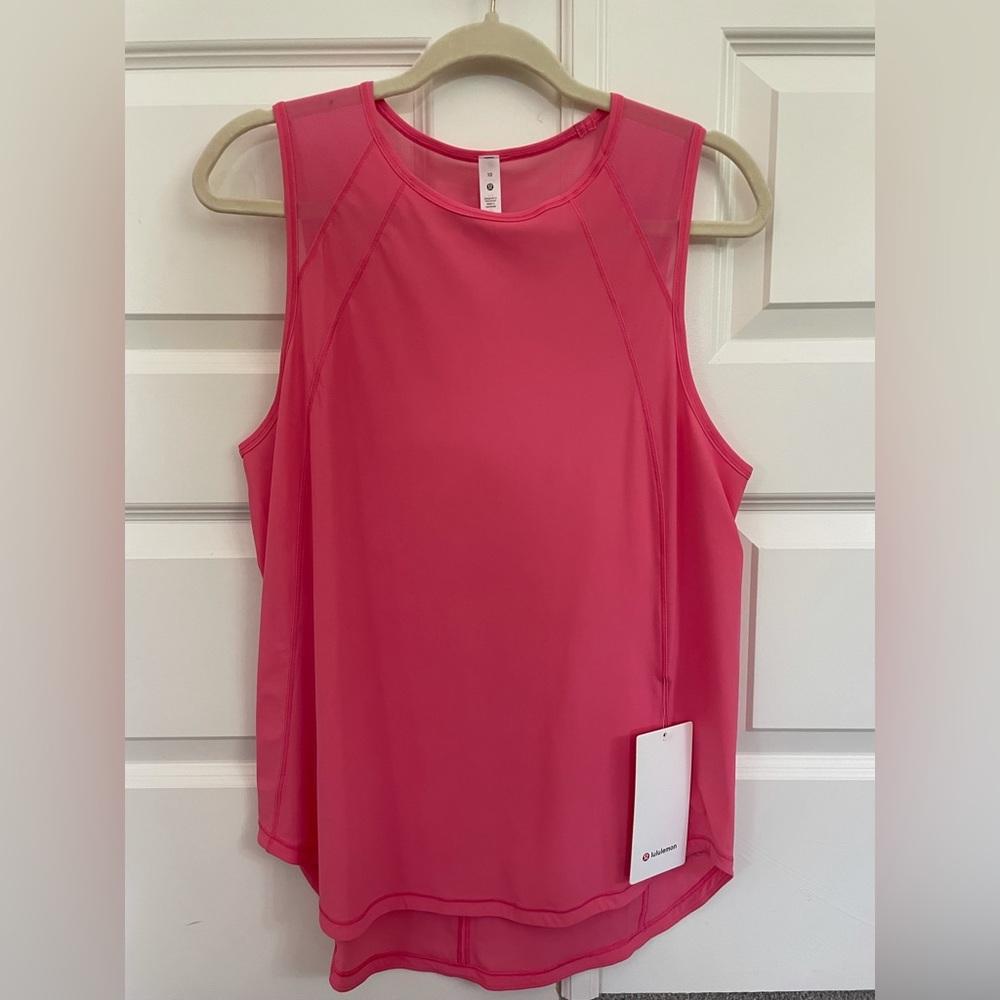 NWT Lululemon Sculpt Tank Sz 10 Sonic Pink